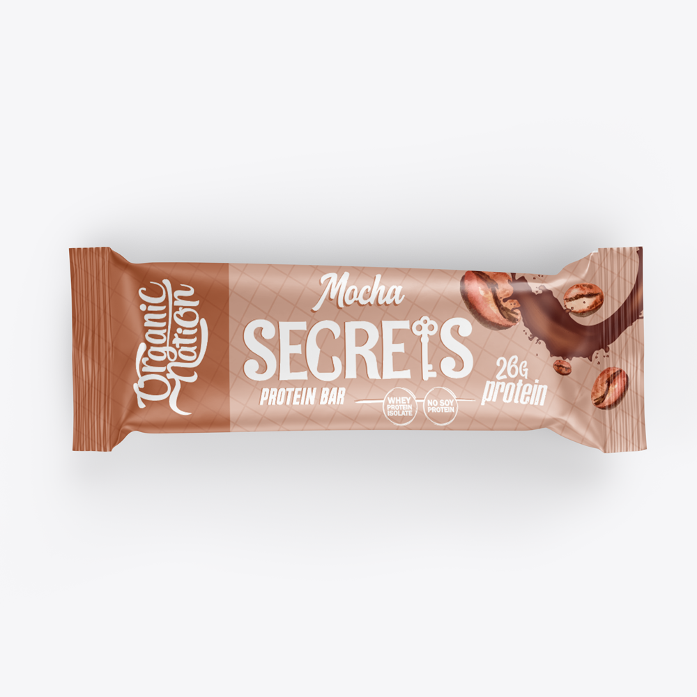 [6222023701250] Organic Nation Secrets Protein Bar-1Serv.-70G-Mocha