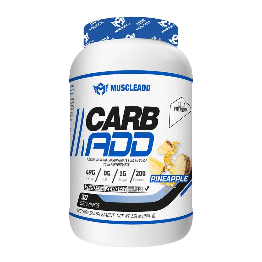 [6223007820455] Muscle Add Carb Add-30Serv.-1500G-Pineapple