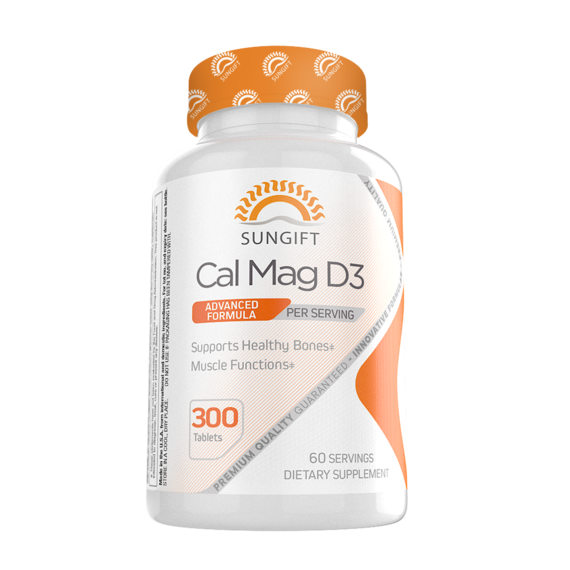 [850019632088] Sun Gift Cal Mag D3-60Serv.-300Tabs.