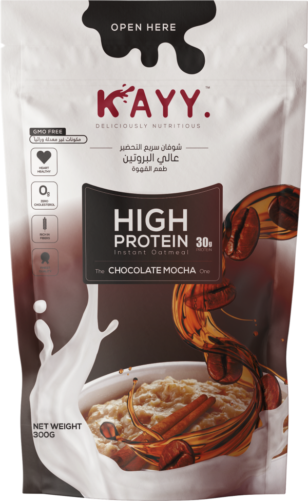 [6225000399037] Kayy High Protein Instant Oatmeal-300G.- Chocolate Mocha