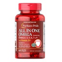 [025077500734] Puritan's Pride All In One Omega 3.5.6.7.&amp;9With Vitamin D3-30Serv.-60Softgels