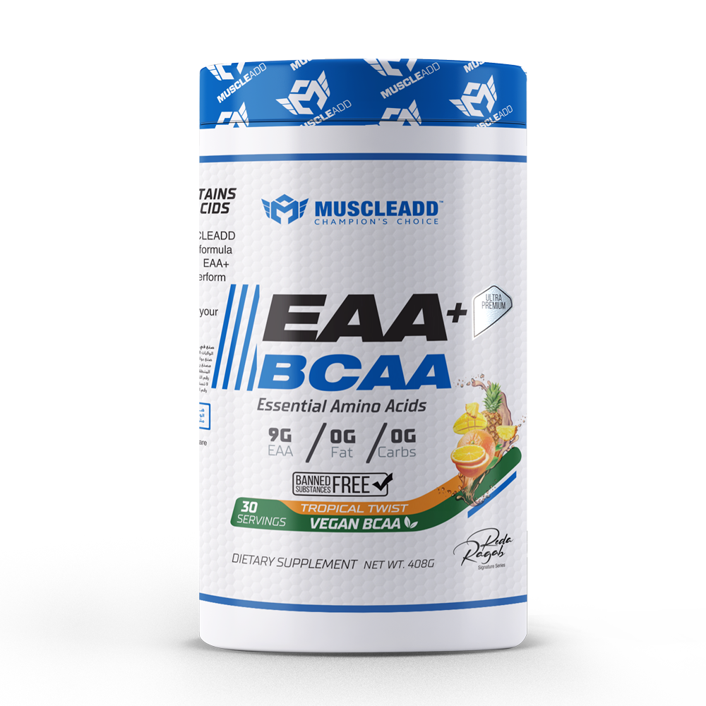 [6223007821087] Muscle Add Eaa+Bcaa Essential Amino Acids-30Serv.-390G.-Tropical Twist
