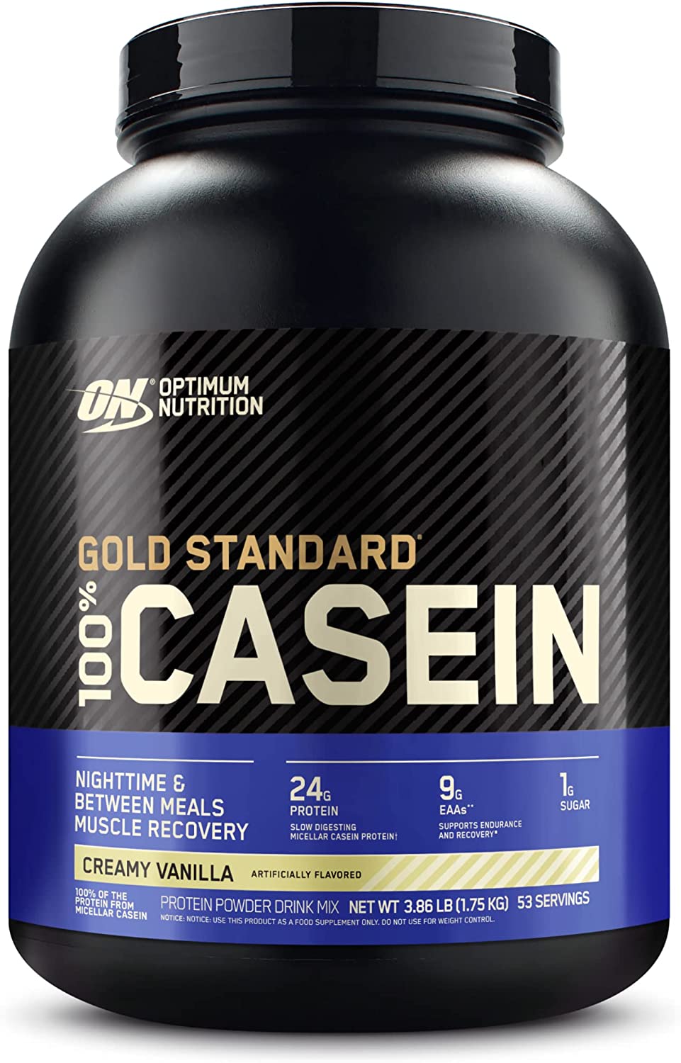 [748927024180] Optimum Nutrition Gold Standard 100% Casein-53Serv.-1.75Kg.-Creamy Vanilla