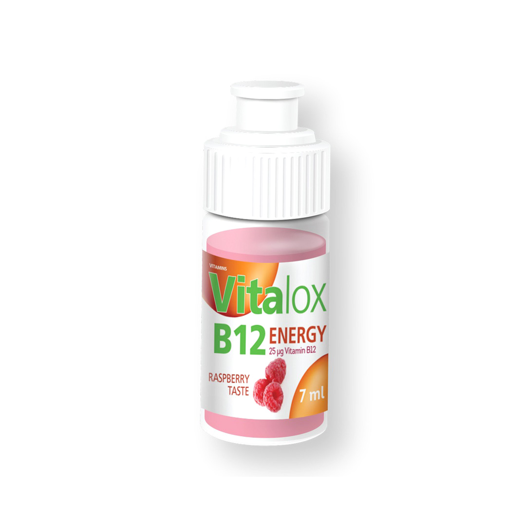 [151653] Healthera Vitalox B12 Energy-1Serv.-7Ml.Raspberry