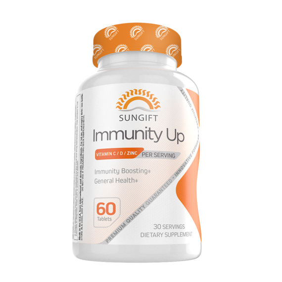 [850019632200] Sun Gift Immunity Up Vitamin C,D&amp;Zinc-60Serv.-60Tablets