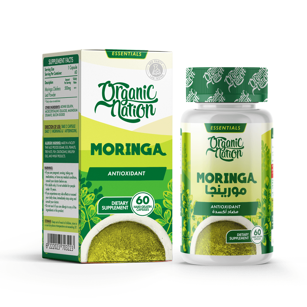 [6222023703223] Organic Nation Moringa Oleifera-60Servings-60 Capsules
