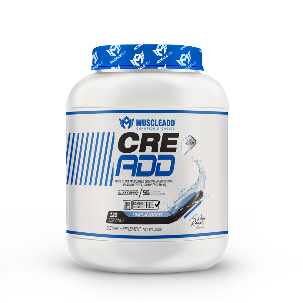 [6223007822817] Muscle Add Cre Add Creatine monohydrate-120Serv.-600G.-Unflavored