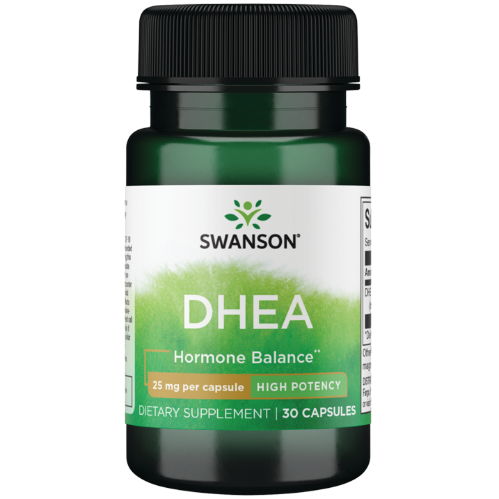 [087614112442] Swanson Dhea 25Mg-30Serv.-30Capsules