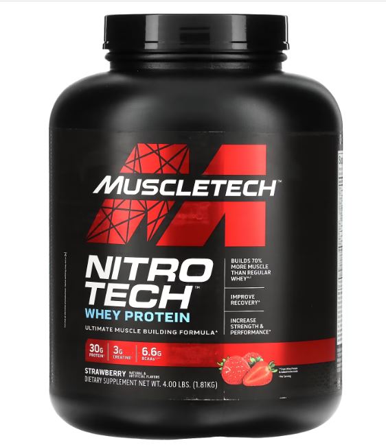 [631656703306] Muscletech Nitrotech-41Serv.-1.80KG-Strawberry