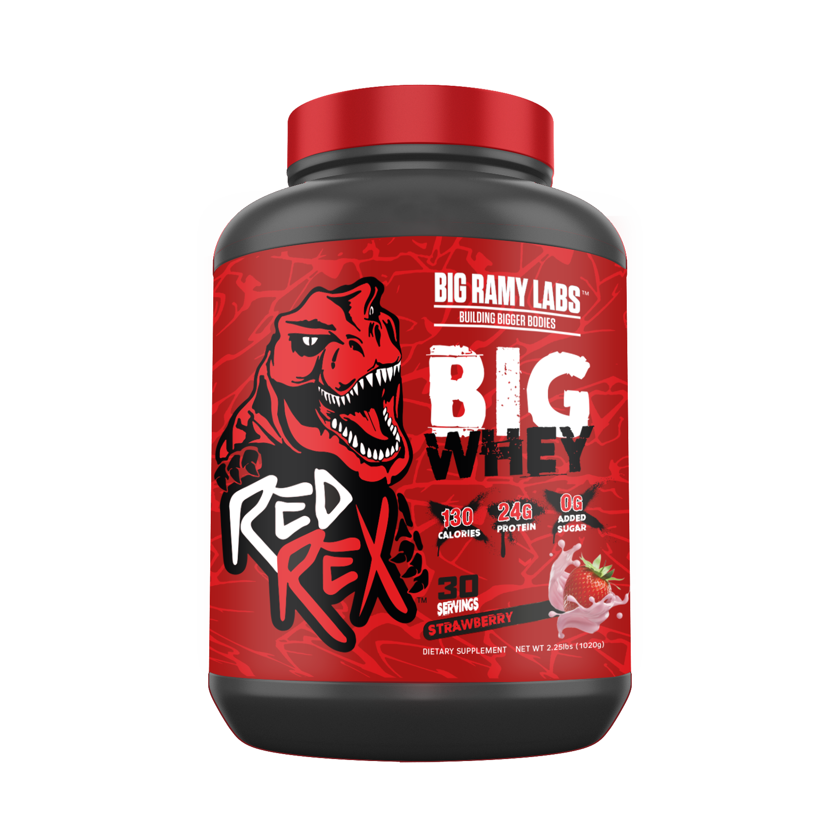 [6223007824217] Big Ramy Labs Building Bigger Bodies Big Whey-30Serv-1020G-Strawberry