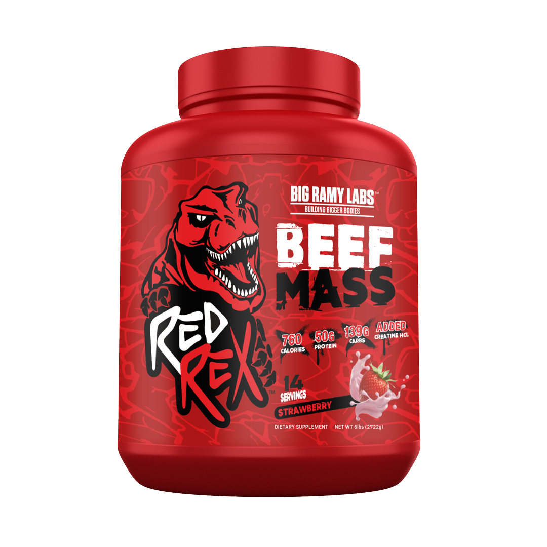 [6223007823555] Big Ramy Labs Building Bigger Bodies Beef Mass-14Serv-2722G-Strawberry