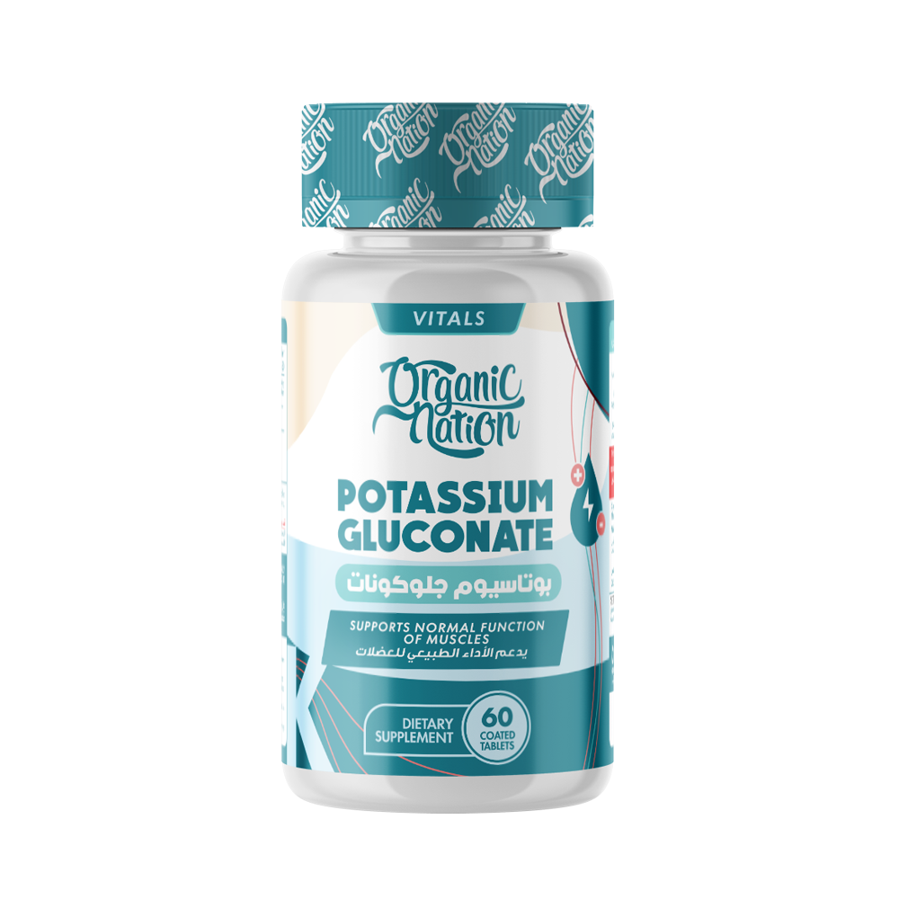 [6222023703490] Organic Nation Potassium gluconate-60Serv.-60Tablets