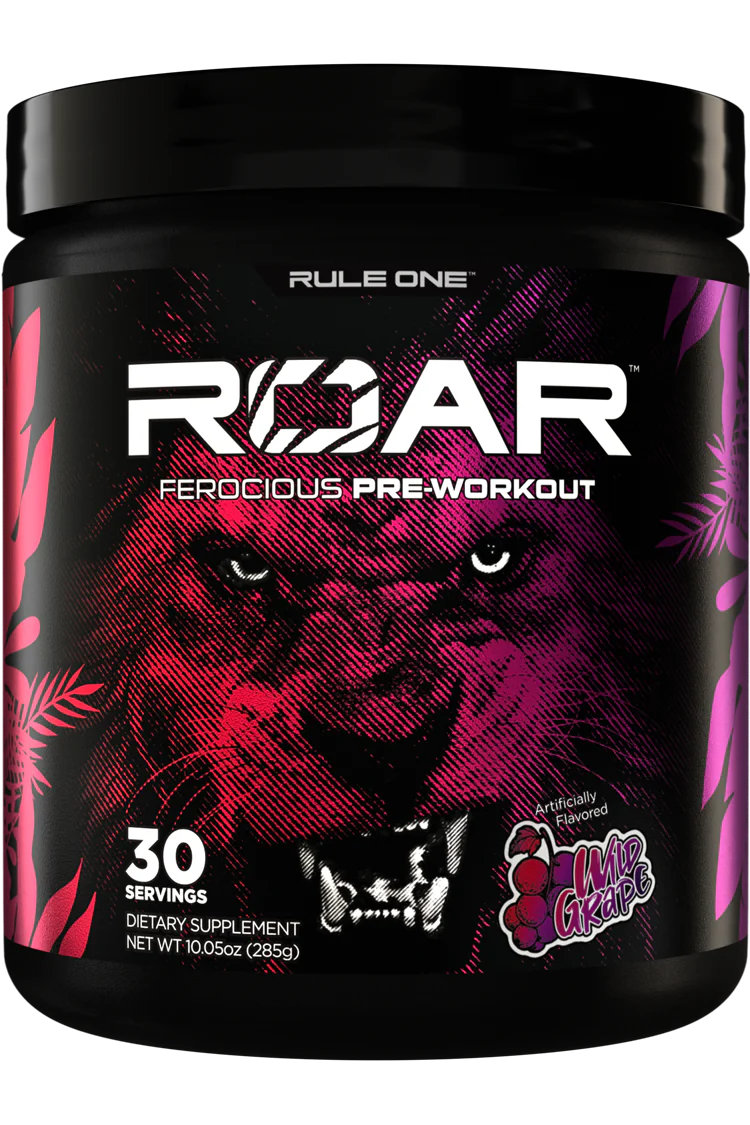 [196671005199] Rule One Roar Ferocious Pre-Workout 30Serv.-285G.-Wild Grape .