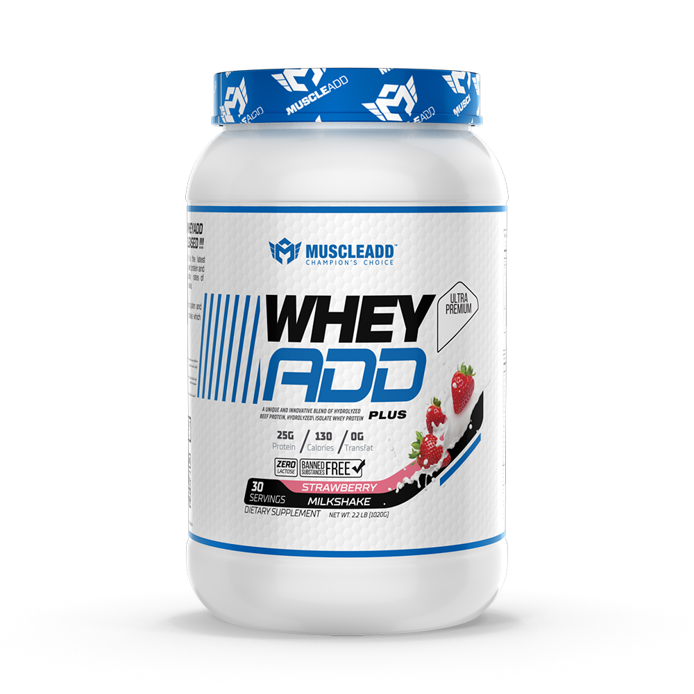 [6223007826587] Muscle Add Whey Add Plus-30Serv.-1050G-Strawberry milkshake