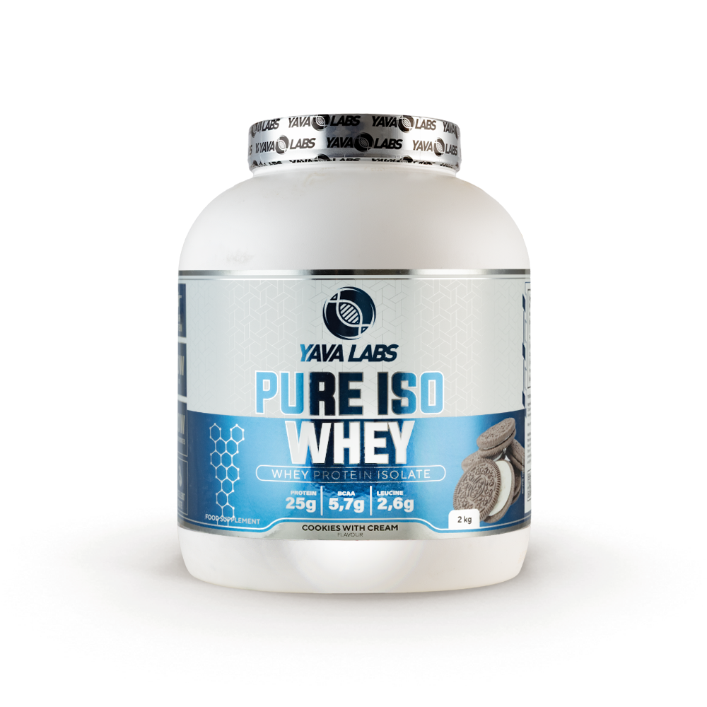 [5904365090674] Yava Labs Pure Iso Whey Protein isolate-66Serv-2KG-Cookies With Cream