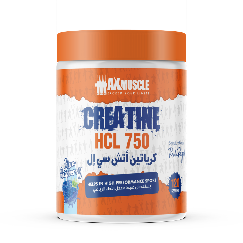 [6222023703346] Max Muscle Creatine Hcl-120Serv-240G-Blue Raspberry