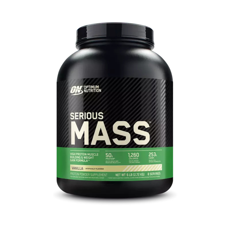 [748927023008] Optimum Nutrition Serious Mass-8Serv.-2.72KG-Vanilla