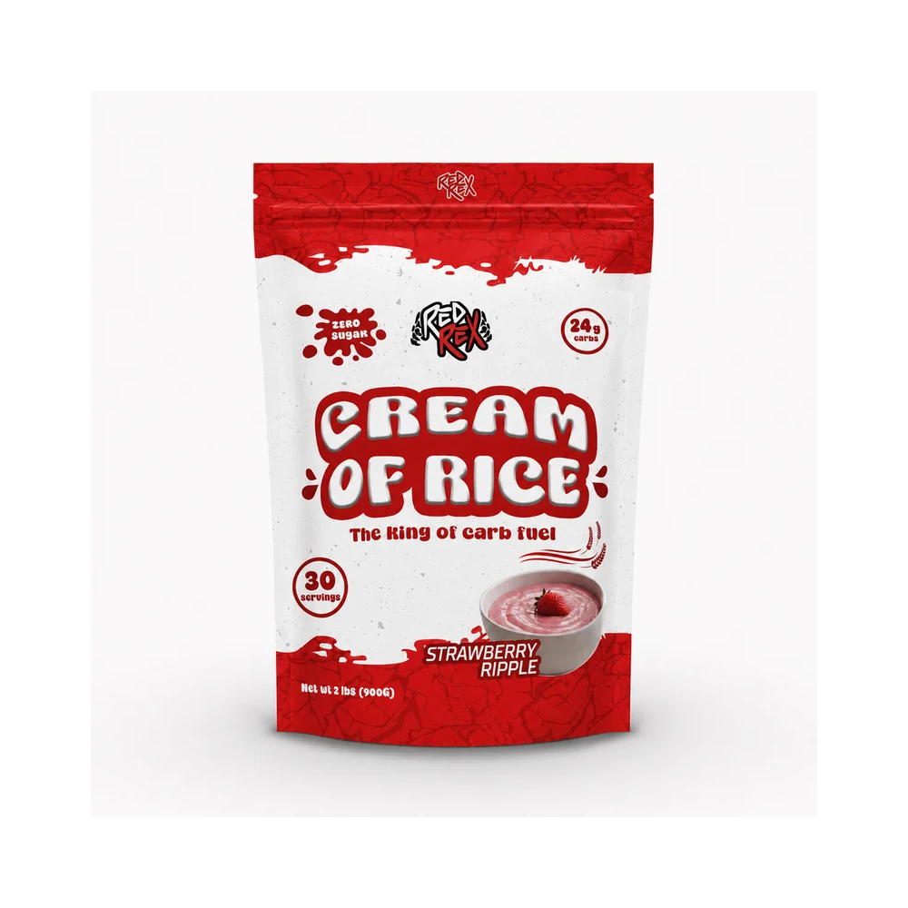 [6223007828192] Big Ramy Labs Red Rex Cream Of Rice-30Serv.-900G-Strawberry Ripple