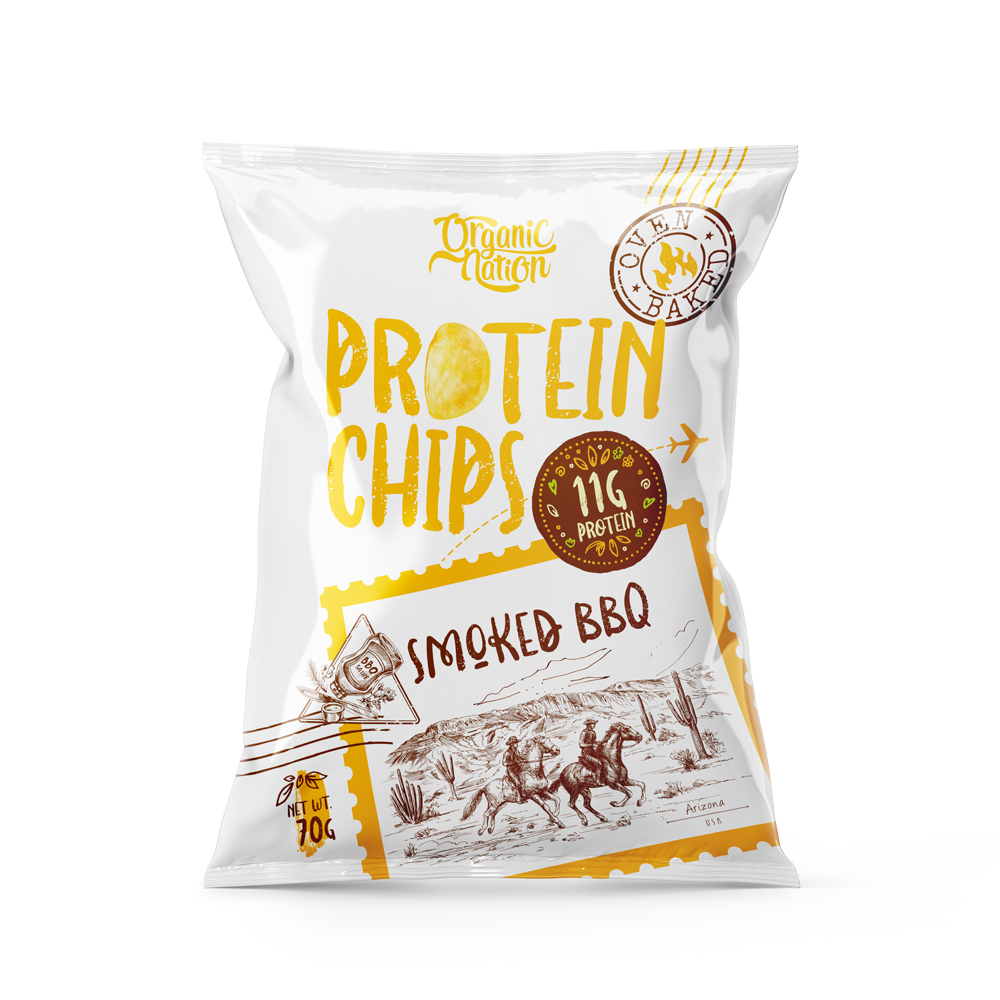 [6222023701816] Organic Nation Protein Chips-70G.-Smoked BBQ
