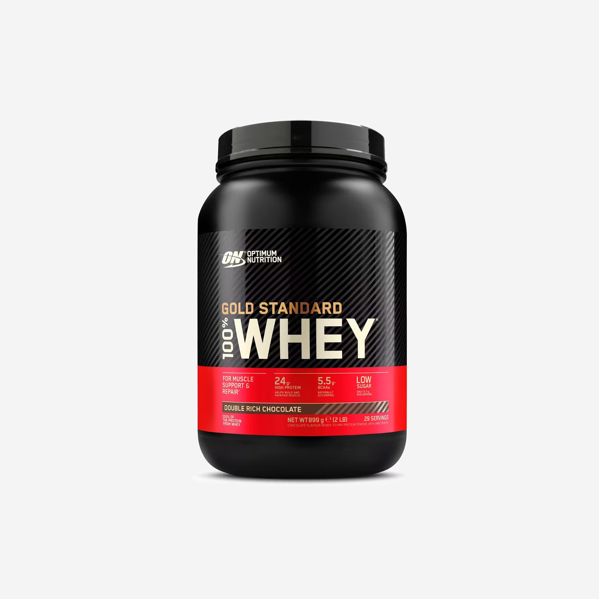 [5060469988467] Optimum Nutrition Gold Standard 100% Whey Protein-29Serv.-899G-Double Rich Chocolate