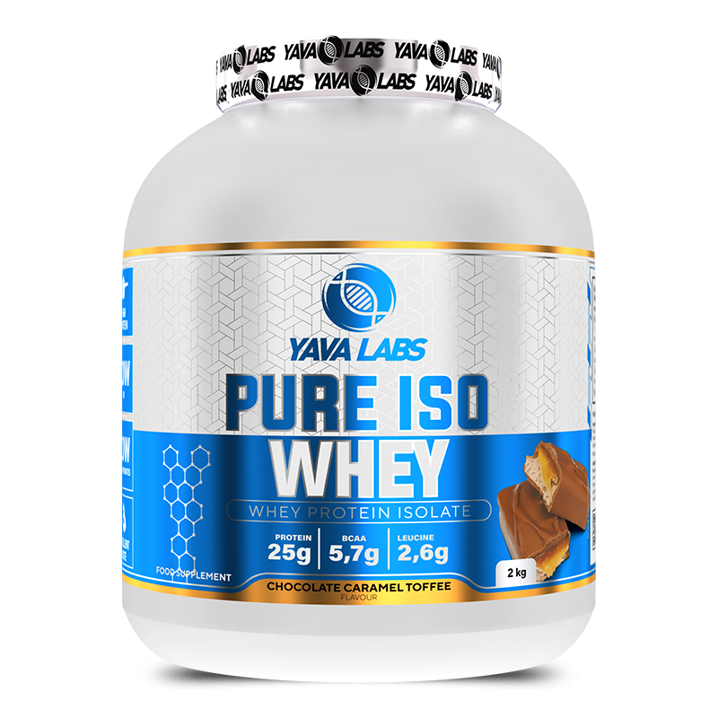 [5904365090667] Yava Labs Pure Iso Whey Protein isolate-66Serv-2KG-Chocolate Caramel Toffee