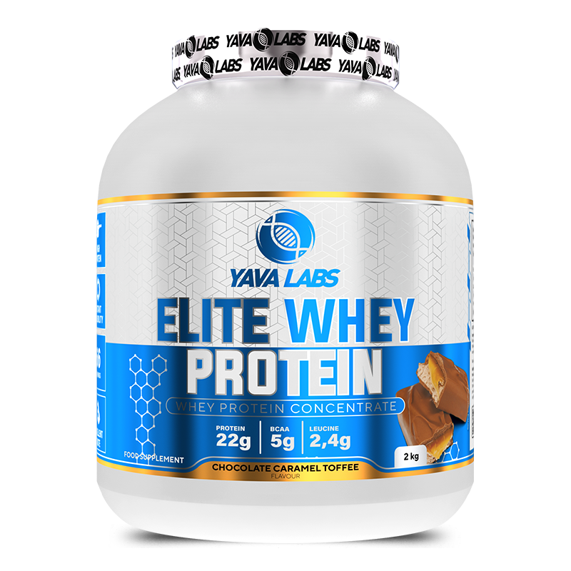 [5904365090568] Yava Labs Pure Elite Whey Protein Concentrate-66Serv-2KG-Chocolate Caramel Toffee