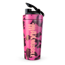 [6224009096763] Max Muscle Stainless Steel Shaker-900Ml-Pink Camo