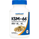 [810014679273] Nutricost KSM-66 Ashwagandha Root Extract -600 mg-60Serv.-60Caps