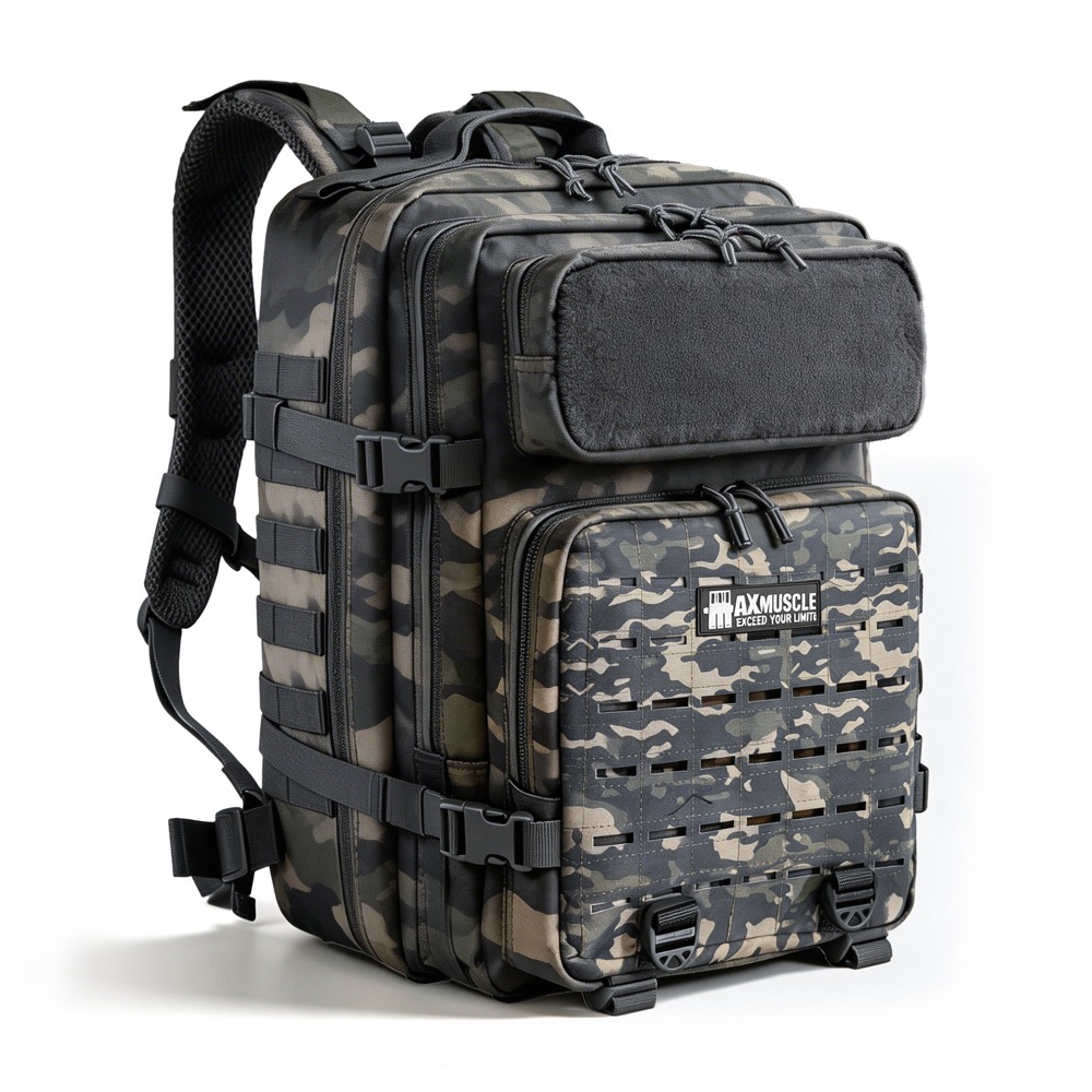 [6222023705135] Max Muscle Tactical Backpack 45L - Camouflage Dark Green
