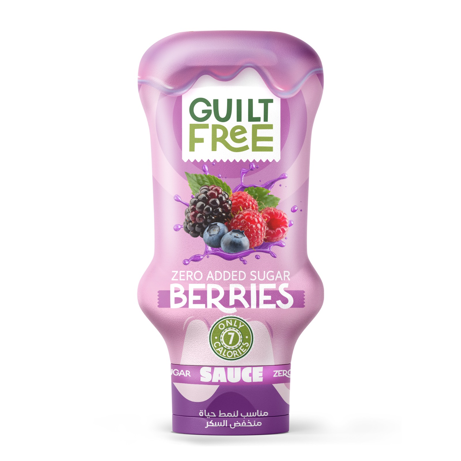 [6222023704657] Organic Nation Guilt Free Sauce - Zero Added Sugar - Berries - 350Ml
