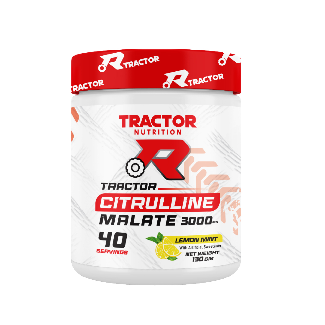 [6224009174768] Tractor Nutrition Citrulline Malate-40Serv.-120G-lemon mint