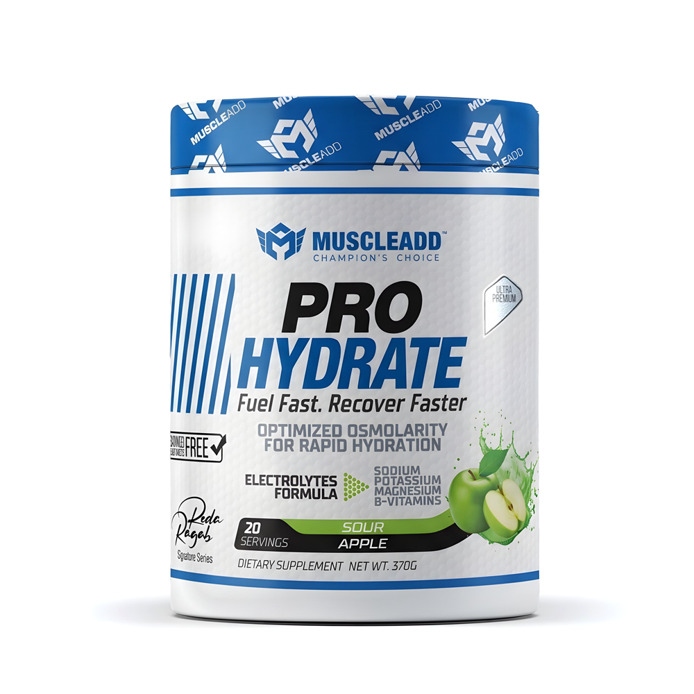 [6223007828895] Muscle Add ProHydrate Electrolytes Mix-20Serv.-370G.-Sour Apple