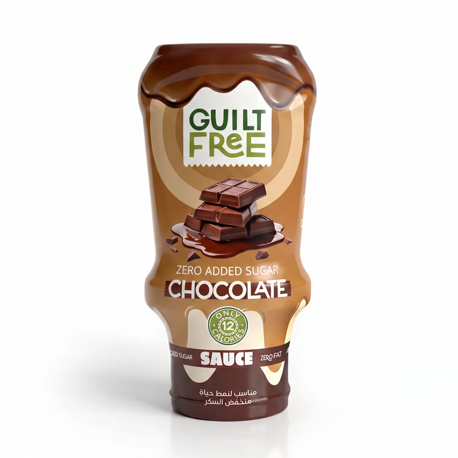 [6222023704626] Organic Nation Guilt Free Sauce - Zero Added Sugar - Chocolate - 350Ml