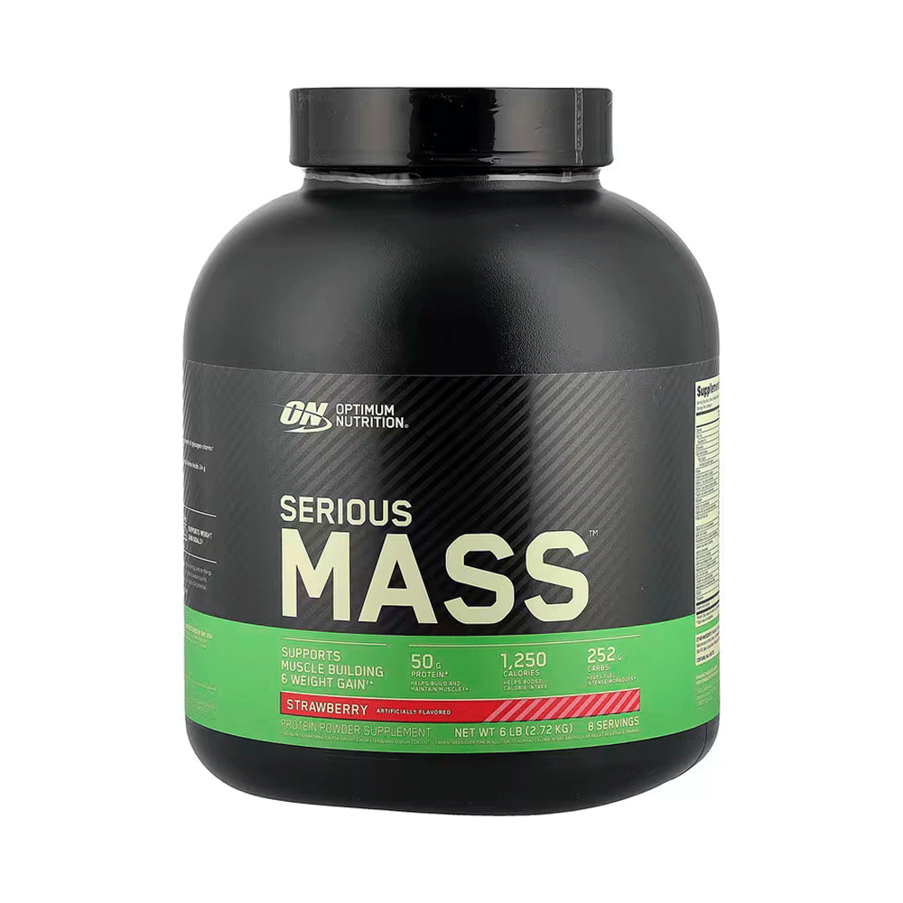 [748927065527] Optimum Nutrition Serious Mass-8Serv.-2.72KG-Strawberry