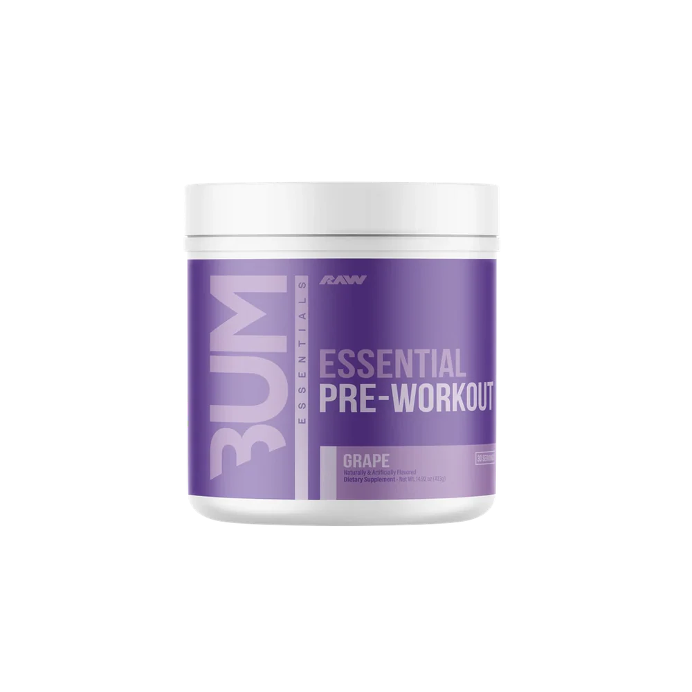[850057175691] RAW Essential Pre-Workout Powder.-30Serv-Grape