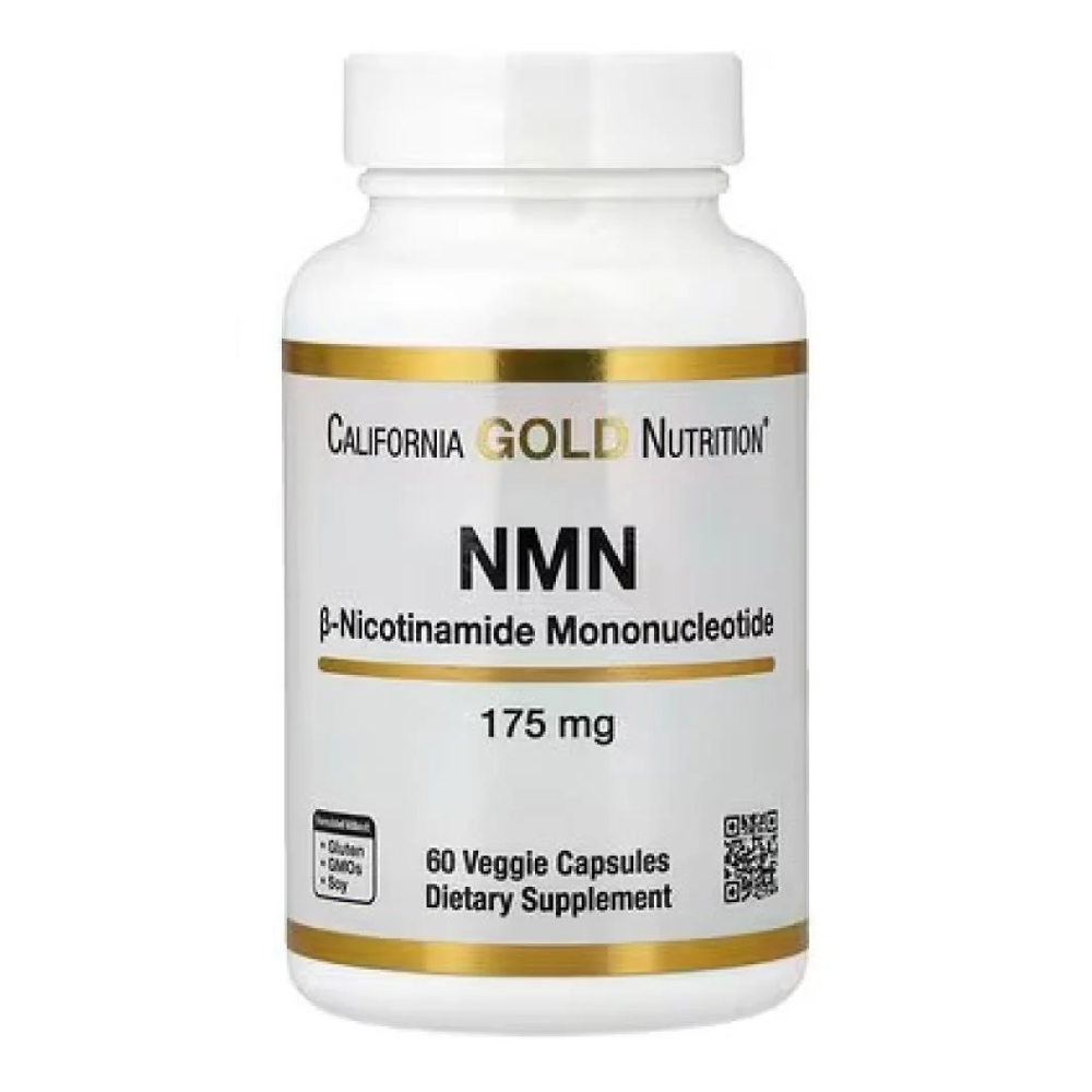 [898220019205] California Gold Nutrition NMN 175mg.-60 Veggie Capsules