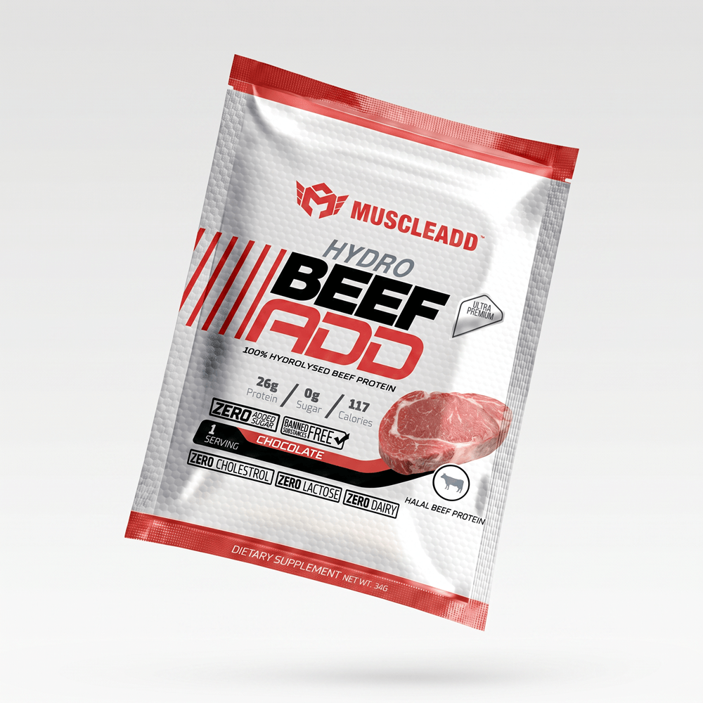 [6223007824392] Muscle Add Hydro Beef Add-1Serv.-34G-Chocolate