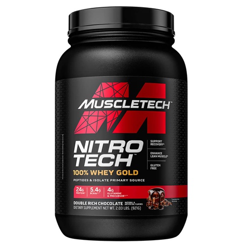 [631656710458] Muscletech Nitrotech Whey Gold-28Serv.-1.02KG-Double Rich Chocolate