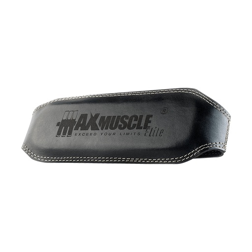 [6224009096312] Max Muscle Leather Belt Black - 120cm