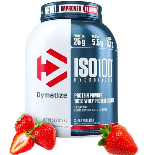 [705016353170] Dymatize ISO100-77Serv.-2.3KG-Strawberry