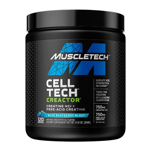 [631656709483] Muscletech Cell Tech Creactor-120Serv.-Raspberry Blast