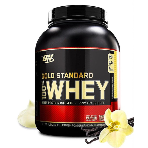 [748927024128] Optimum Nutrition Gold Standard 100% Whey-73Serv.-2.27KG-French Vanilla Cream