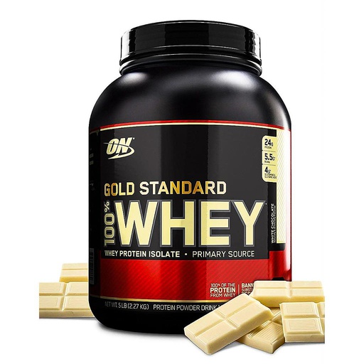 [748927026290] Optimum Nutrition Gold Standard 100% Whey-73Serv-2.27KG-White Chocolate