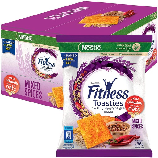 [6221007029496] Nestle Fitness Toasties-36G-Mixed Spices