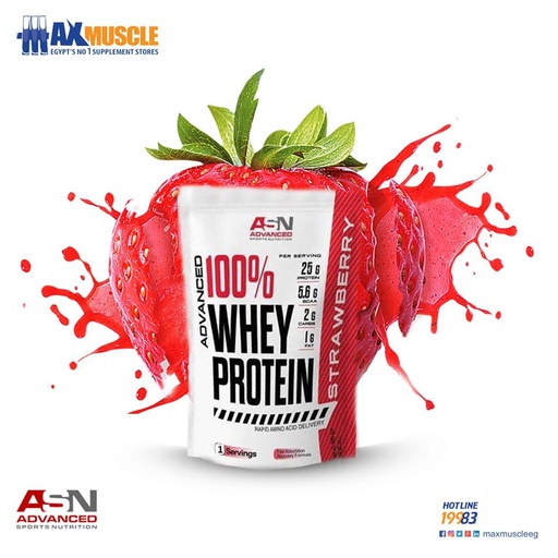[6224000649371] ASN Advanced 100% Whey Protein-1serv.-Strawberry