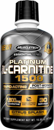 [631656290172] MuscleTech Platinum L-Carnitine1500-30Serv.-473Ml-Citrus Splash