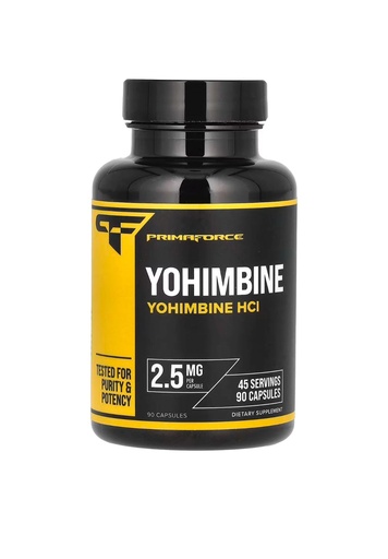 [811445020399] Prima Force Yohimbine HCL 2.5 mg-45Serv.-90 Caps