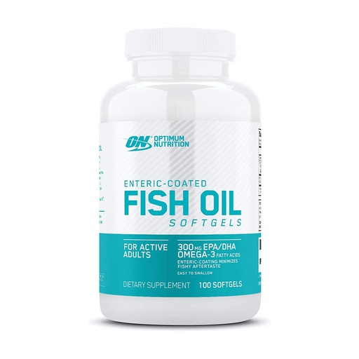 [748927029840] Optimum Nutrition Enteric-Coated Fish Oil-100Serv.-100Caps.