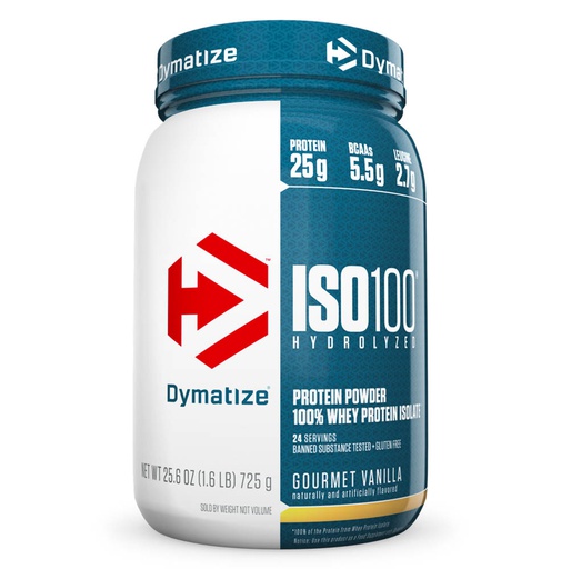 [705016353057] Dymatize ISO100-24Serv.-725G-Gourmet Vanilla