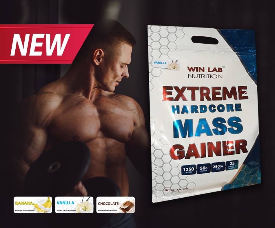 Win Lab Extreme Hardcore Mass Gainer-30Serv.-5KG-Vanilla | Maxmuscle Elite